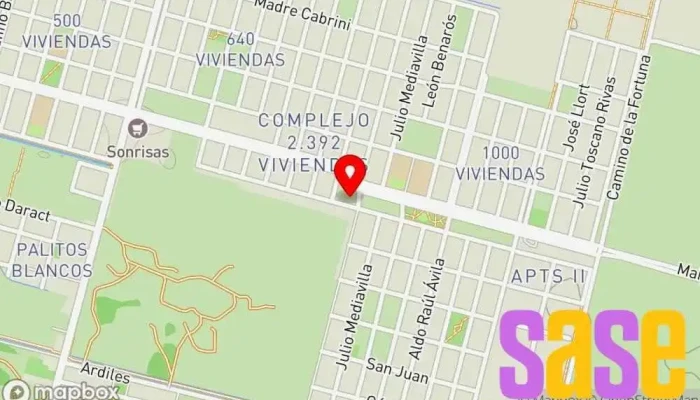 mapa de PLANTA REGULADORA DE GAS - RECINTO  en Villa Mercedes