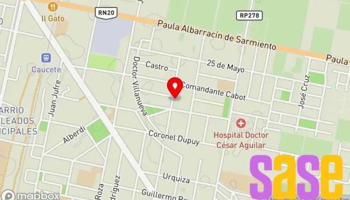 mapa de Power Hits Radio Emisora de radio en Caucete