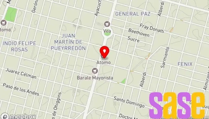 mapa de Prodel SRL Tienda de electricidad en Río Cuarto