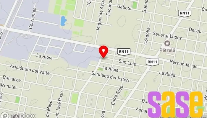 mapa de Prone Electromecánica Taller de reparación de automóviles en Santo Tomé
