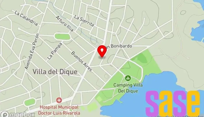 mapa de provision de agua potable cooperativa  en Villa del Dique