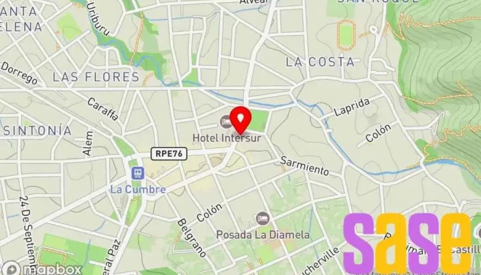 mapa de Punto de Luz Tienda de iluminación en La Cumbre