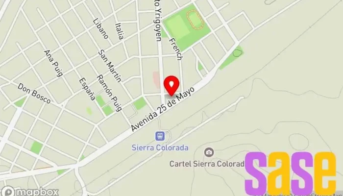 mapa de Punto Digital Sierra Colorada Centro educativo en Sierra Colorada