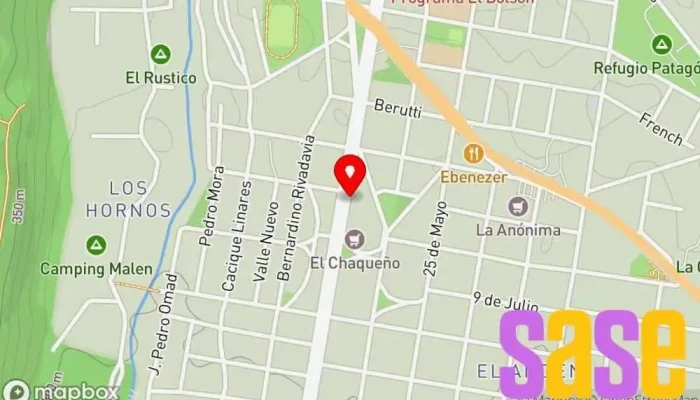 mapa de Puntoluz El Bolson Tienda de iluminación en El Bolsón