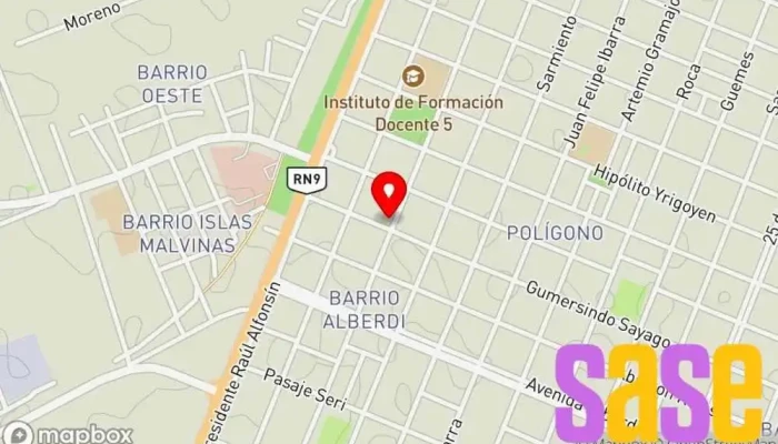 mapa de Radio 91.1 FM LORETO Emisora de radio en Villa San Martin