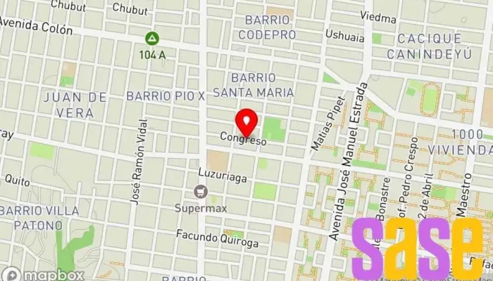 mapa de Radio 96.9 Fm Cardinal Cristi Emisora de radio en Corrientes