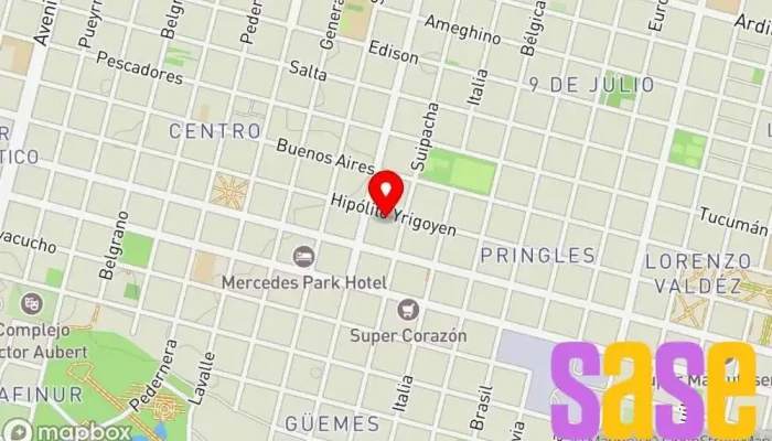 mapa de Radio Acuarela FM 96.5 Mhz Emisora de radio en Villa Mercedes