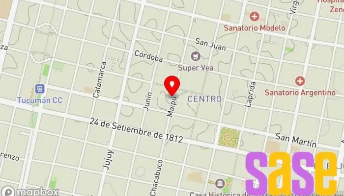 mapa de Radio Armador Tienda de instrumentos musicales en San Miguel de Tucumán