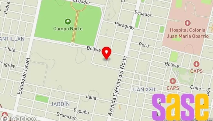 mapa de RADIO CADENA ALEGRIA (ex PAZSION) - 106,700 MHz - Est. Emisora de radio en San Miguel de Tucumán