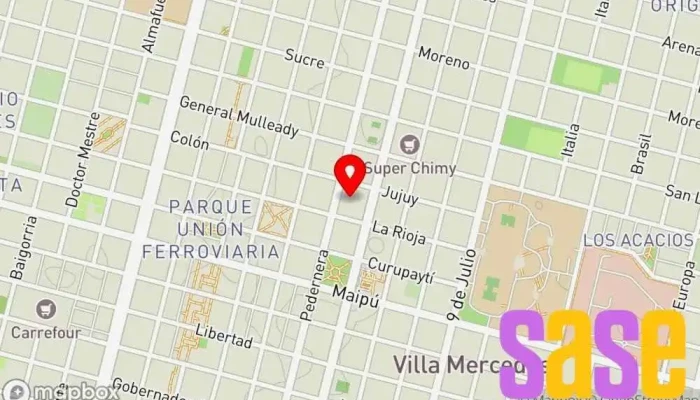 mapa de Radio Cadena del Interior Emisora de radio en Villa Mercedes