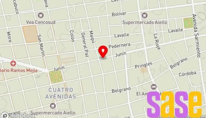 mapa de RADIO CADENA POPULAR SAN LUIS ~ CEREBRO S.R.L Emisora de radio, Servicio de publicidad, Agencia de noticias en San Luis