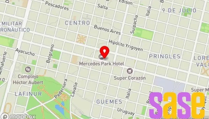 mapa de RADIO CADENA PRINGLES Emisora de radio en Villa Mercedes