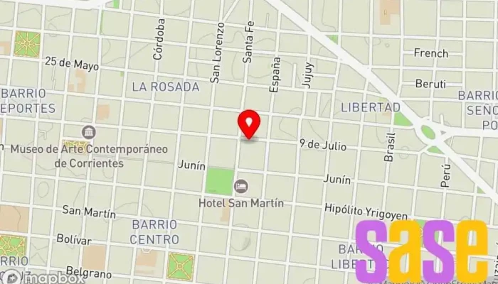 mapa de RADIO CAFÉ CORRIENTES Emisora de radio en Corrientes