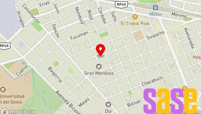 mapa de Radio Ciudad FM 91.1 MHz. Emisora de radio, Ocio y espectáculos en Merlo
