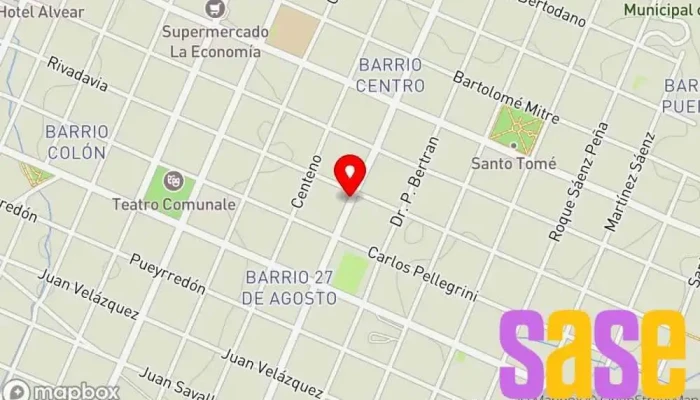 mapa de Radio Ciudad Emisora de radio en Santo Tomé