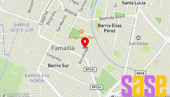 mapa de Radio Comunidad Fm Emisora de radio en Famaillá