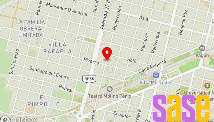 mapa de Radio Cultura 96.9 FM Emisora de radio en Villa Mercedes