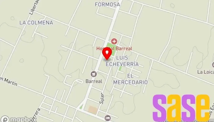 mapa de RADIO FM LA ROCA Emisora de radio en Barreal