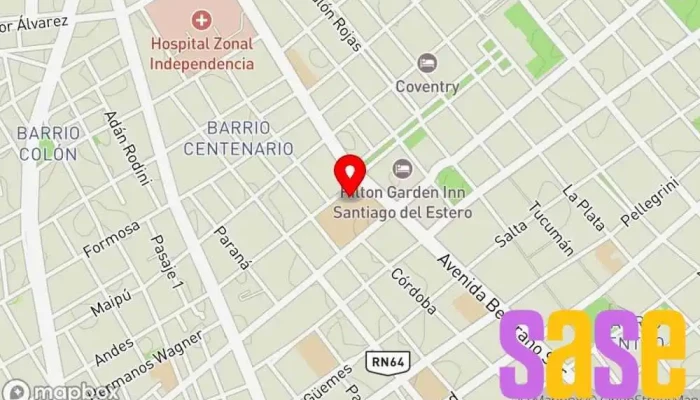 mapa de Radio FM Restauracion 94.1 Emisora de radio en Santiago del Estero