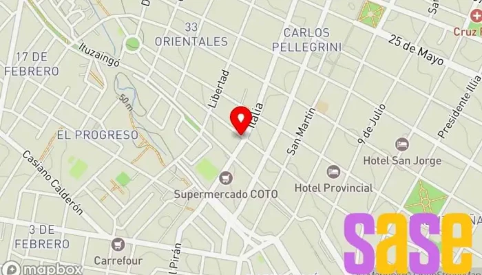 mapa de Radio Italia Electrónica Establecimiento de reparación de artículos electrónicos en Paraná