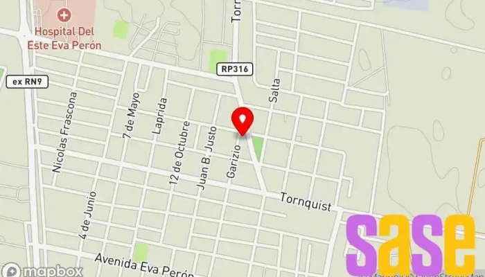 mapa de Radio Libertad 103.7Mhz Emisora de radio en Banda del Río Salí