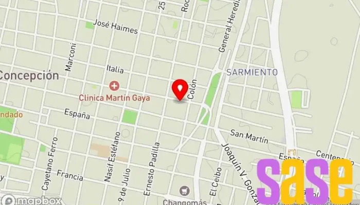 mapa de Radio Mediterranea Emisora de radio en Concepción