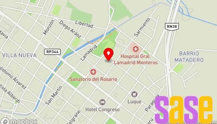 mapa de Radio Melody FM Emisora de radio en Monteros