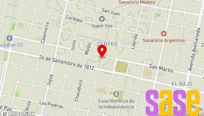 mapa de Radio Metropolitana 93.5 Emisora de radio en San Miguel de Tucumán