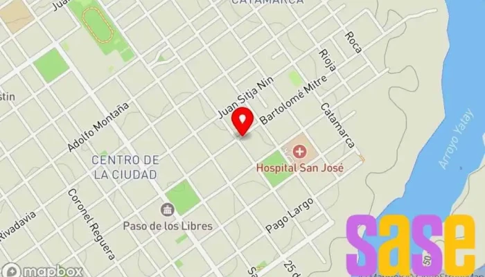 mapa de Radio Mitre Emisora de radio en W3230GKS Paso de los Libres