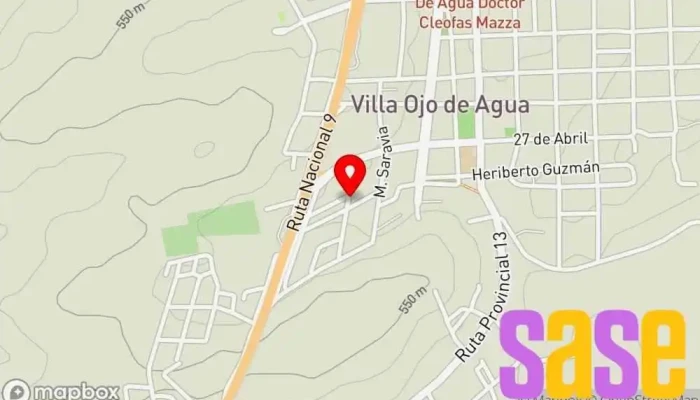 mapa de Radio Municipal FM 88.1 Emisora de radio en Villa Ojo de Agua