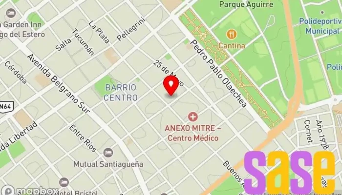 mapa de Radio Nacional Emisora de radio en Santiago del Estero