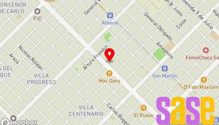 mapa de Radio Natagala 94.7 Empresa de medios de comunicación, Emisora de radio en Resistencia