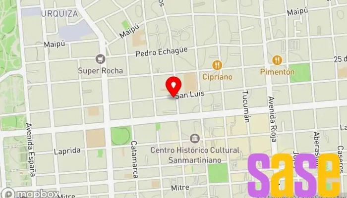 mapa de Radio San Martin Emisora de radio en San Juan