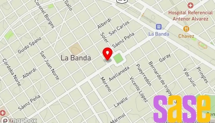 mapa de Radio Taxi 5 Estrellas Servicio de taxis en La Banda