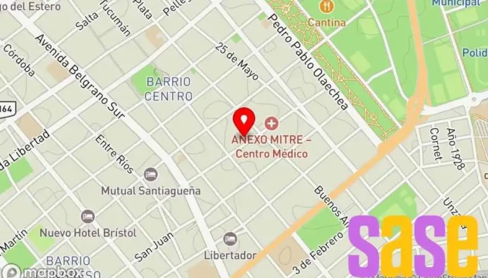 mapa de Radio Taxi Servicio de taxis en Santiago del Estero
