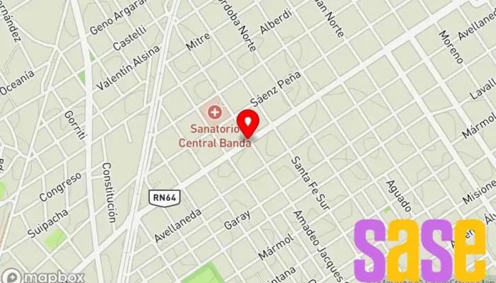 mapa de Radio Taxi Orion TRABAJO PAPÁ Servicio de taxis en La Banda