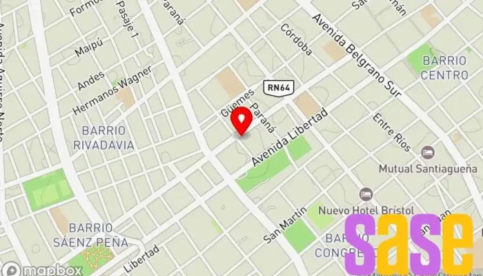 mapa de Radio Taxis Mar del Plata SRL Tienda de repuestos para automóviles en Santiago del Estero
