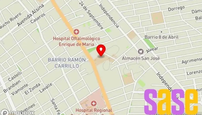 mapa de Radio Universidad Emisora de radio en Santiago del Estero