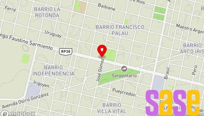mapa de Radio Zero 102.1 Emisora de radio en Goya