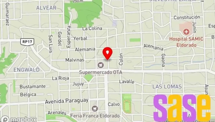 mapa de Rb Electrónica  en Eldorado