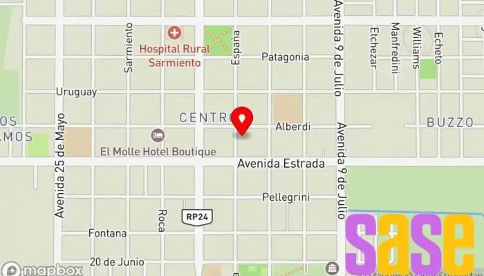 mapa de RC Repuestos Tienda de repuestos para automóviles en Sarmiento