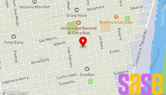 mapa de R.CA-ELECTRONICA  en Concepción del Uruguay