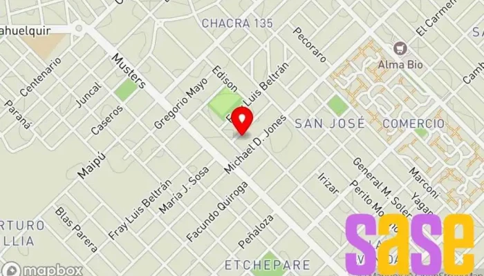 mapa de Recitronica Centro de reciclaje en Trelew