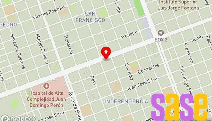 mapa de Recursos y Energía Formosa S.A. Compañía eléctrica en Formosa