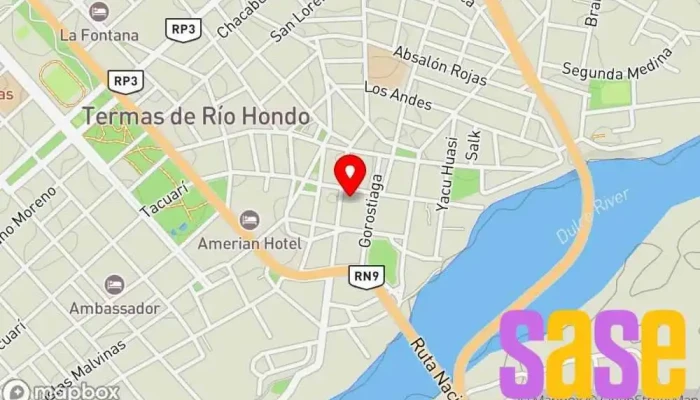 mapa de Relojería - Servicio Electronico Alexis Relojería, Taller de reparación de equipos audiovisuales en Termas de Río Hondo