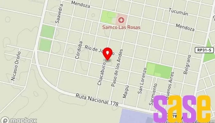 mapa de REMAR SERV Y MAT ELECTRICOS  en Las Rosas