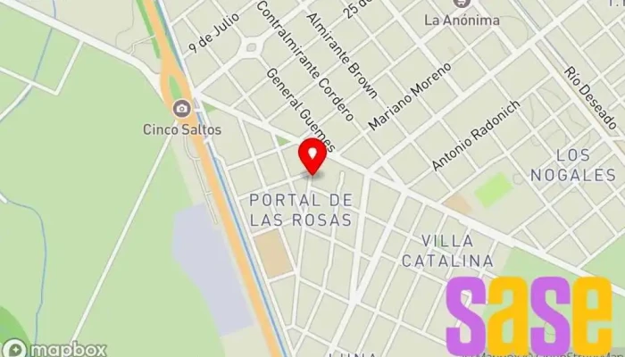 mapa de Reparaciones de TV Servicio de reparación de lámparas en Cinco Saltos