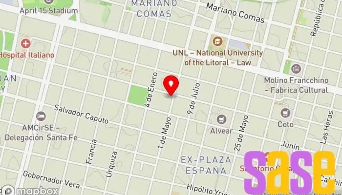 mapa de Reparaciones E Instalaciones Electricas Ingeniero en Santa Fe de la Vera Cruz
