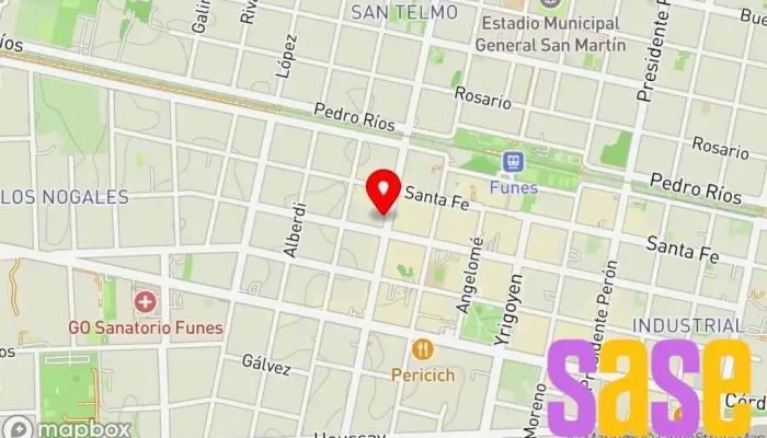 mapa de RGD Electrónica Servicio de reparación de televisores en Funes