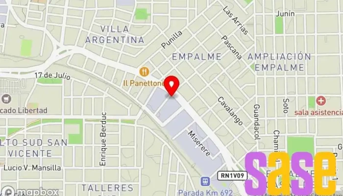 mapa de Richetta y Cía. S.A. Tienda de electricidad, Tienda de iluminación en Córdoba